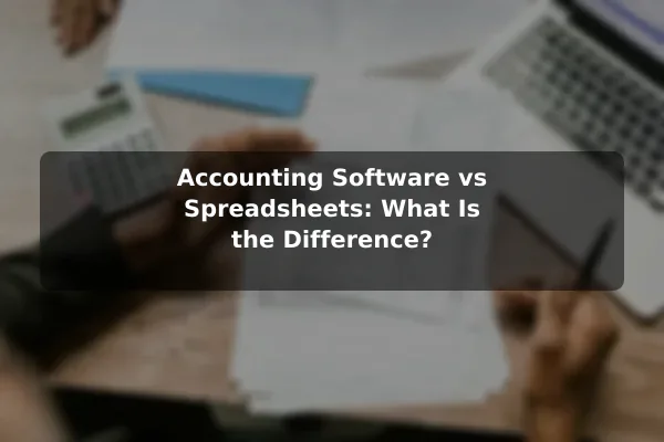 Accounting Software vs Spreadsheets: What Is the Difference?
