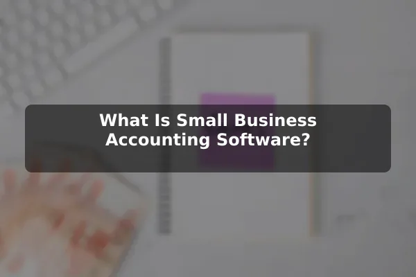 What Is Small Business Accounting Software?
