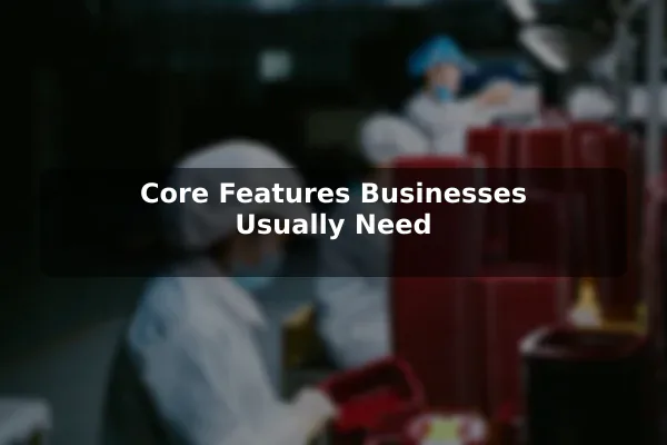 Core Features Businesses Usually Need
