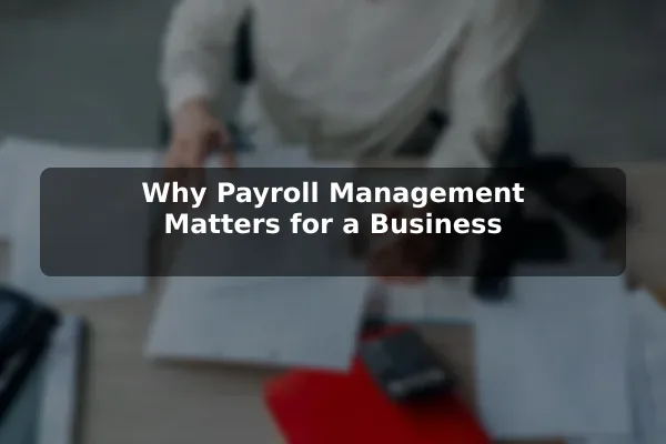 Why Payroll Management Matters for a Business
