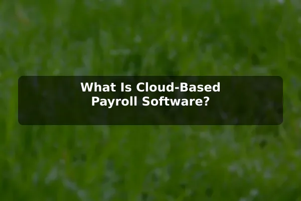What Is Cloud-Based Payroll Software?