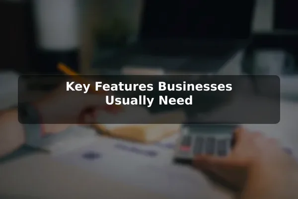 Key Features Businesses Usually Need