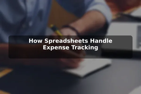 How Spreadsheets Handle Expense Tracking