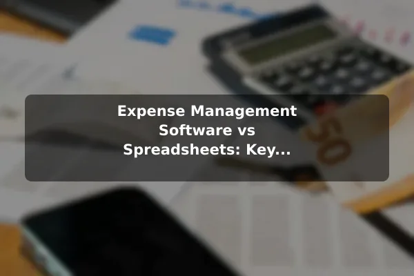 Expense Management Software vs Spreadsheets: Key Differences