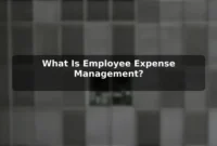 What Is Employee Expense Management?