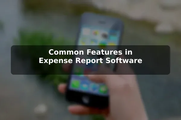 Common Features in Expense Report Software