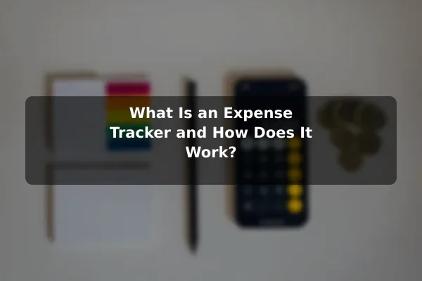 What Is an Expense Tracker and How Does It Work?